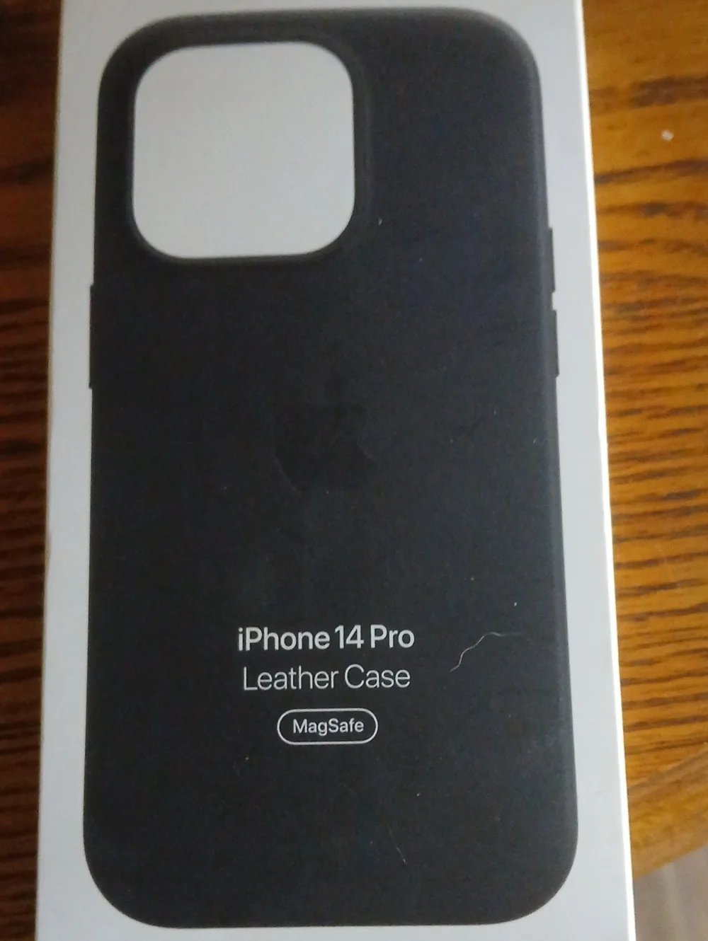 Apple iPhone 14 Pro Leather Case - Midnight Black MagSafe Compatible